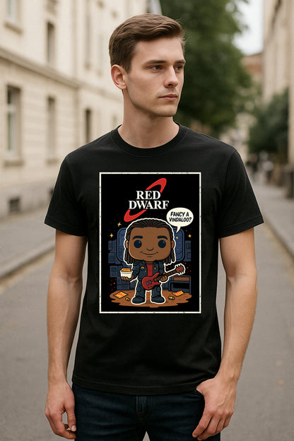 Red Dwarf "Dave Lister" Retro Comic Graphic T-Shirt – Classic Sci-Fi TV Series Tee