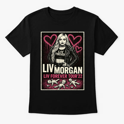 Liv Morgan Liv Forever Tour ’22 Retro Wrestling Unisex Adults & Kids T-Shirt