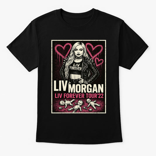 Liv Morgan Liv Forever Tour ’22 Retro Wrestling Unisex Adults & Kids T-Shirt