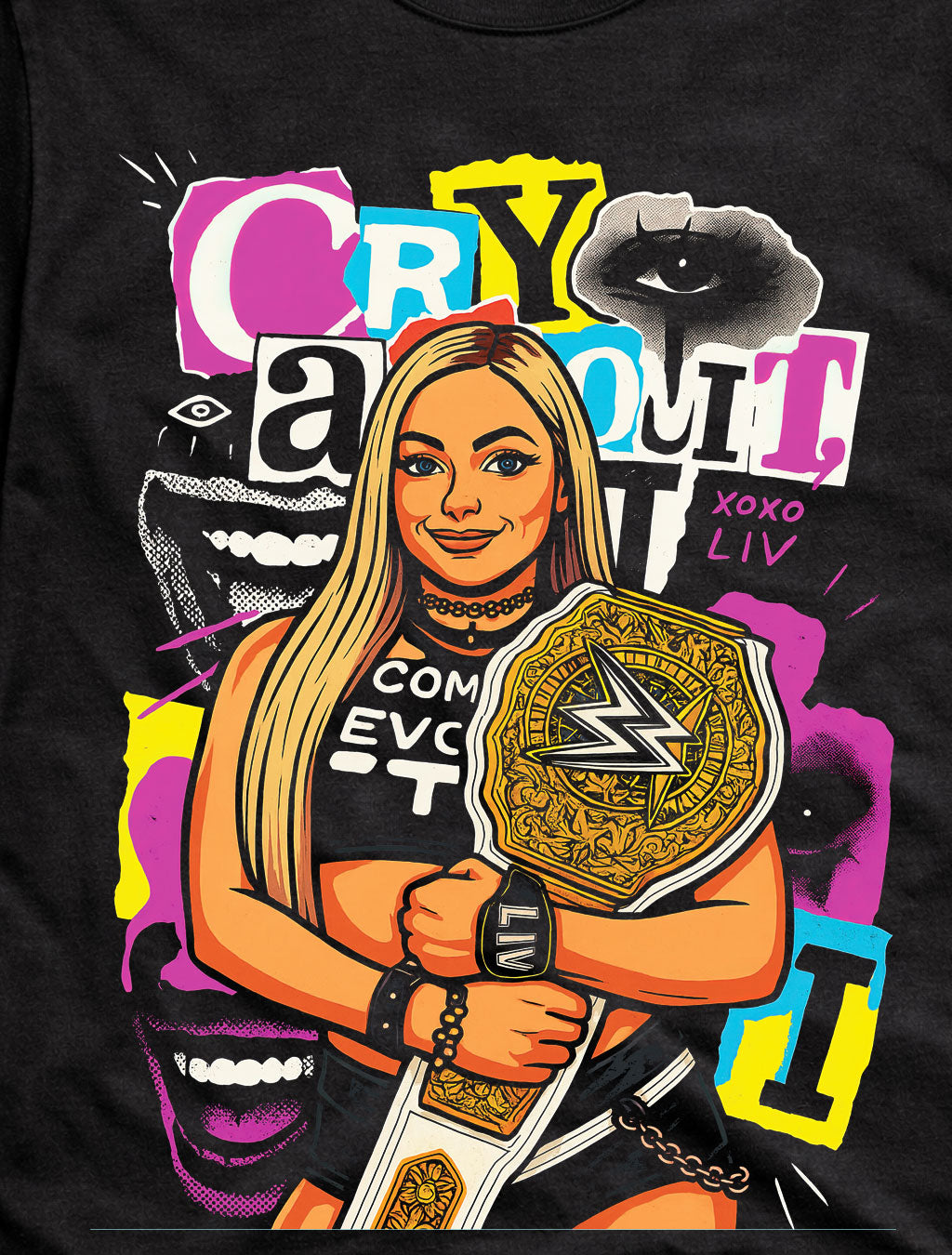 Liv Morgan – “Cry About It” XOXO Liv Champion Edition Adults & Kids Unisex T-Shirt