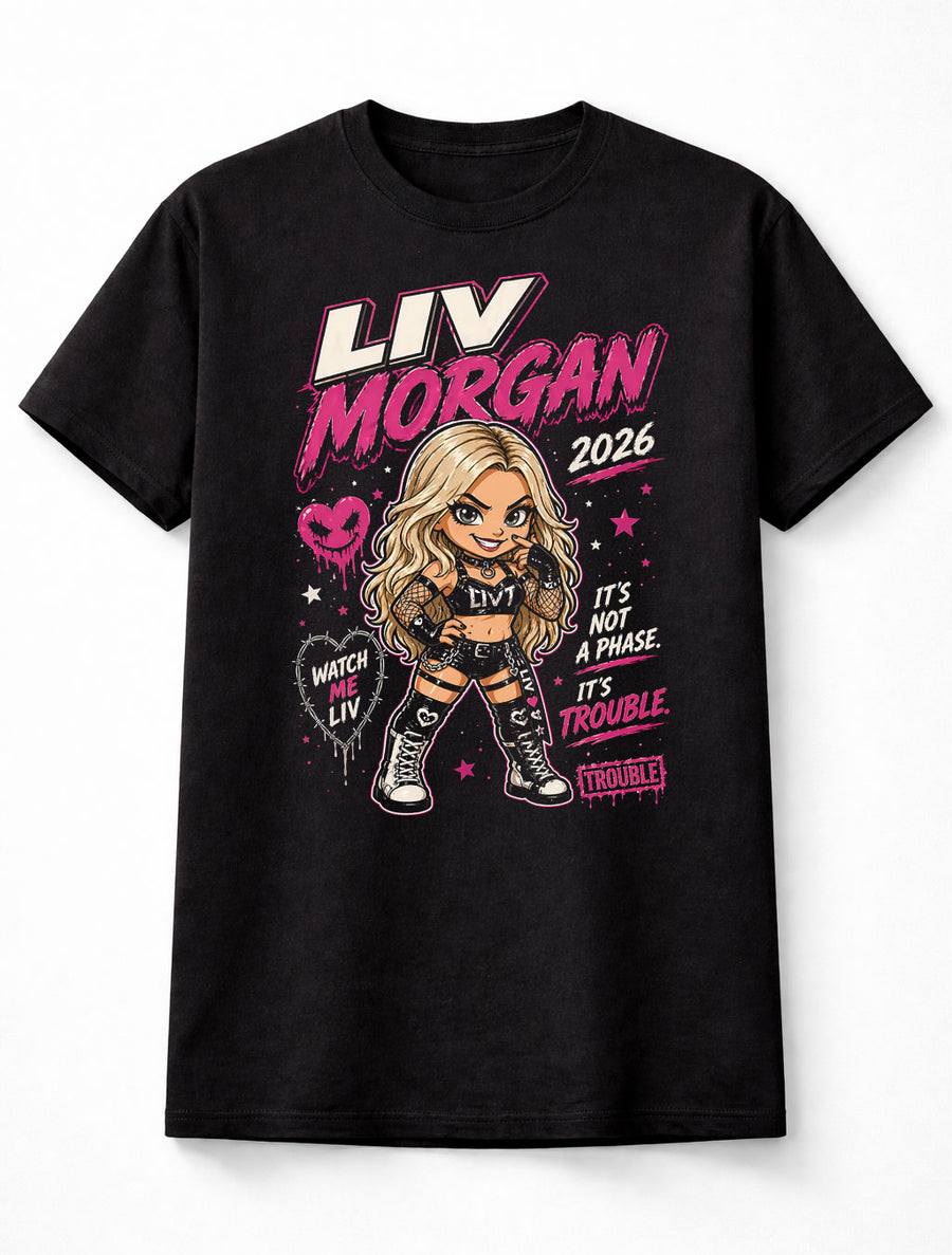 Liv Morgan Watch Me Liv Trouble WWE Wrestling Graphic Unisex T-Shirt