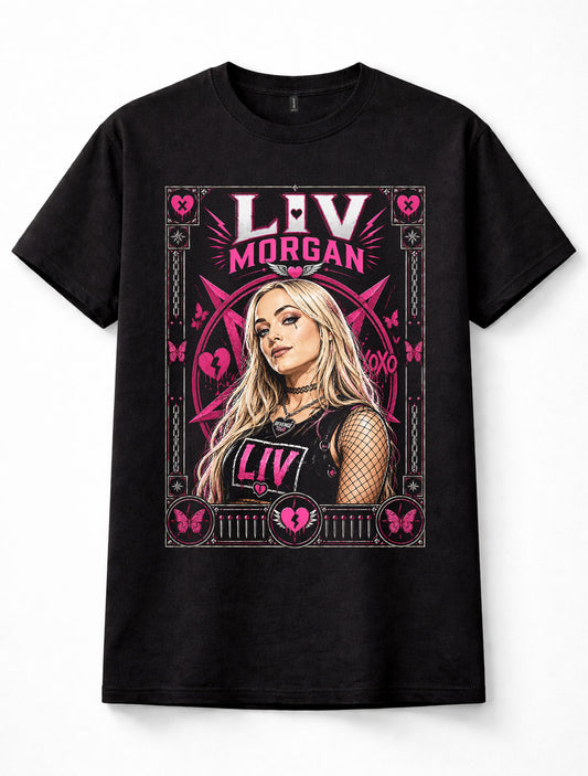 Liv Morgan WWE Women's Wrestling Trouble You Only Liv Once Graphic Unisex T-Shirt