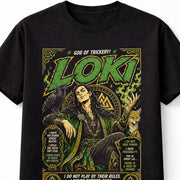 Loki God of Mischief Norse Mythology Asgard Raven Unisex T-Shirt