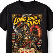 Long John Silver Pirate Captain Treasure Island Graphic Unisex T-Shirt
