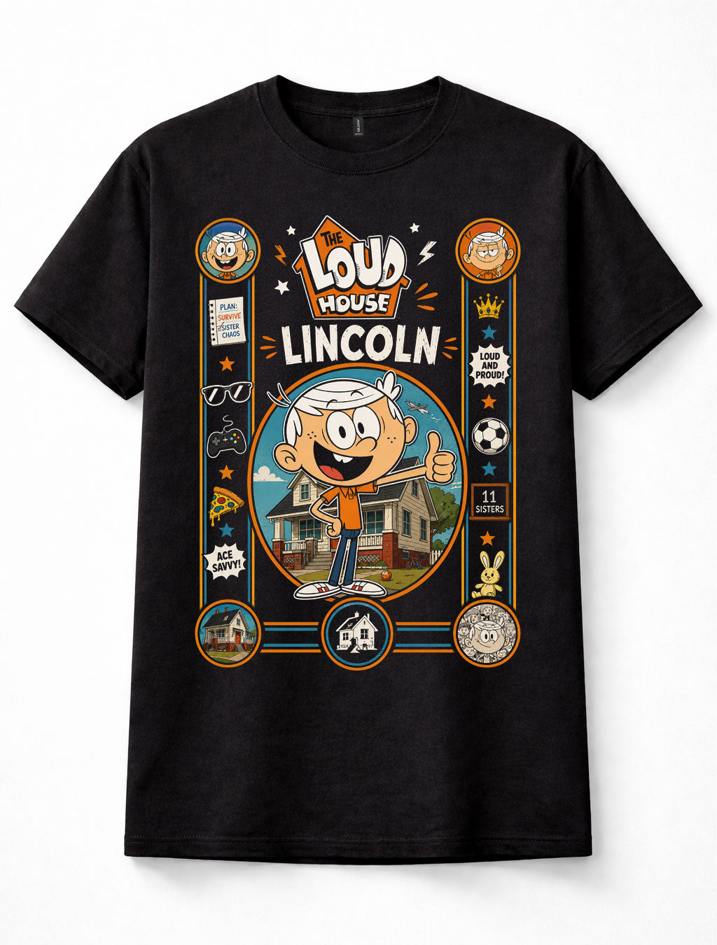 The Loud House Lincoln Loud Nickelodeon Cartoon Unisex T-Shirt