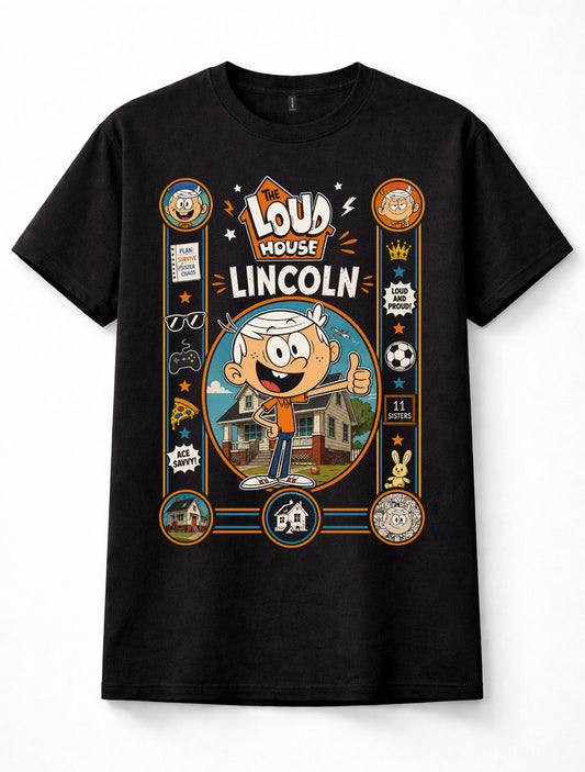 The Loud House Lincoln Loud Nickelodeon Cartoon Unisex T-Shirt