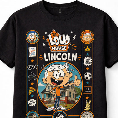 The Loud House Lincoln Loud Nickelodeon Cartoon Unisex T-Shirt