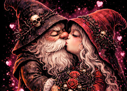 Gnomeo & Juliete Gnome Valentines Unisex Graphic Romeo Lovers T-Shirt Dark Tee