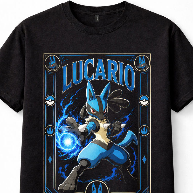 Pokemon Lucario Aura Fighting Steel Unisex T-Shirt