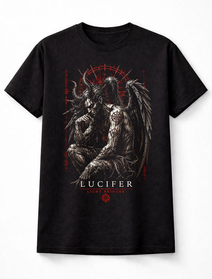 Lucifer Light Bringer Demon Gothic Horror Fantasy Unisex T-Shirt