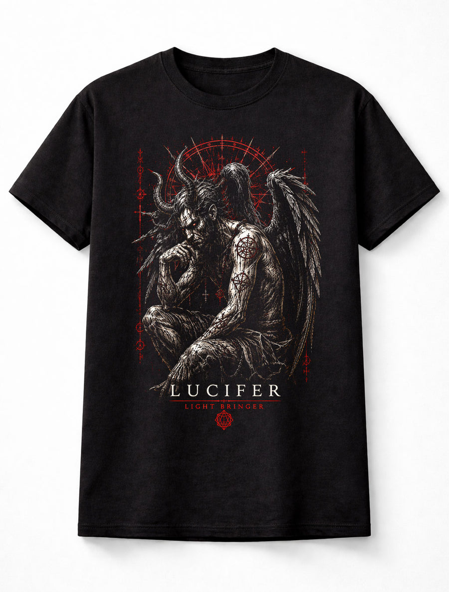 Lucifer Light Bringer Demon Gothic Horror Fantasy Unisex T-Shirt