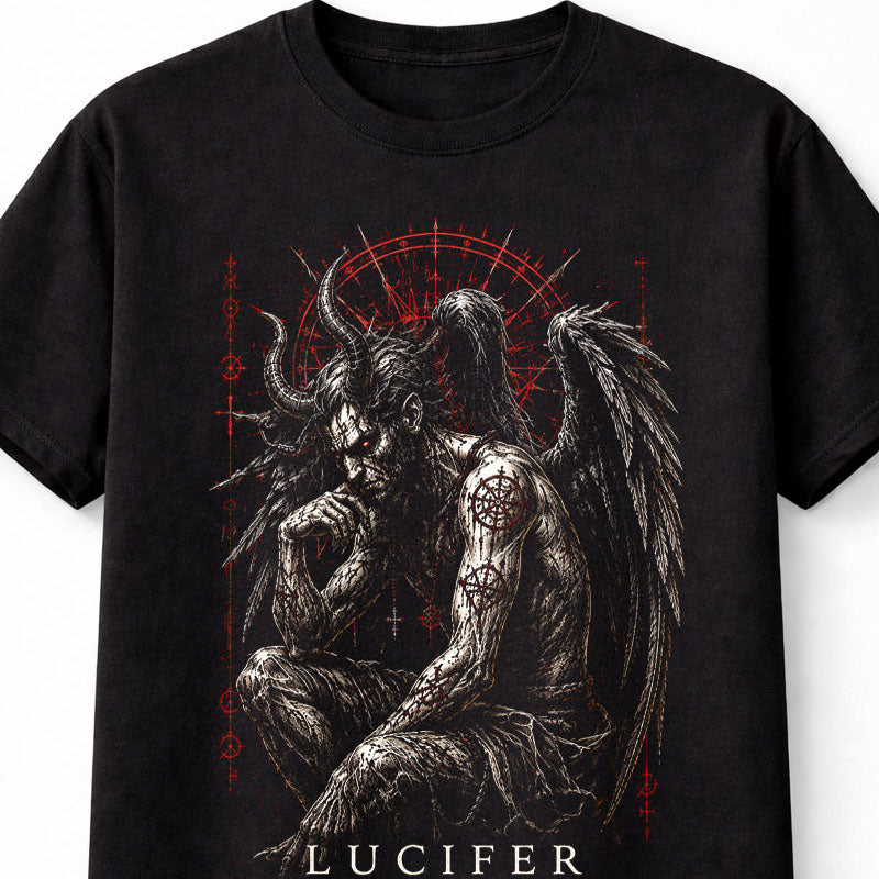 Lucifer Light Bringer Demon Gothic Horror Fantasy Unisex T-Shirt