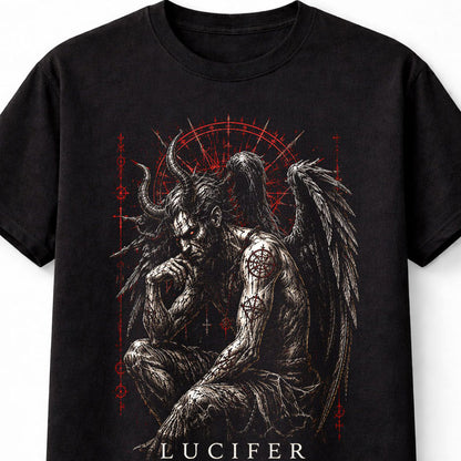 Lucifer Light Bringer Demon Gothic Horror Fantasy Unisex T-Shirt