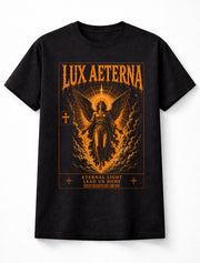 Lux Aeterna Eternal Light Angel Christian Faith Graphic Unisex T-Shirt