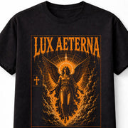 Lux Aeterna Eternal Light Angel Christian Faith Graphic Unisex T-Shirt
