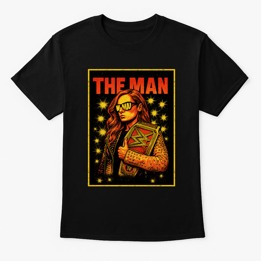 Becky Lynch The Man Retro Wrestling Unisex T-Shirt Champion Graphic Tee