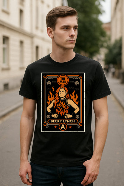 Becky Lynch The Man Retro Unisex T-Shirt Wrestling Icon Tee