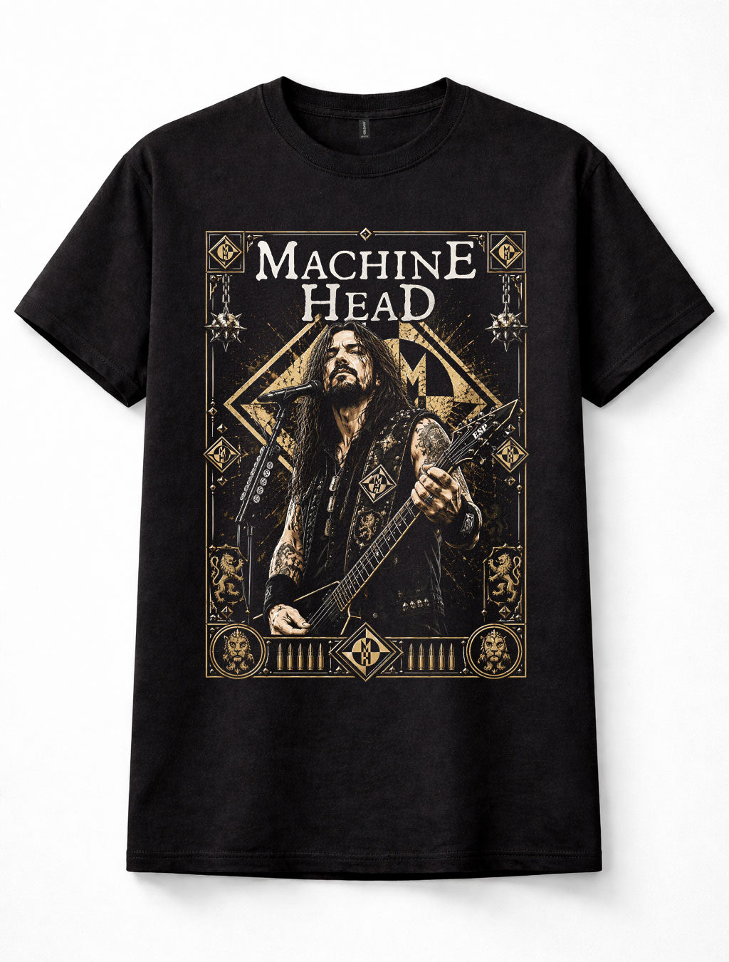 Machine Head Robb Flynn Heavy Metal Band Guitar Unisex T-Shirt