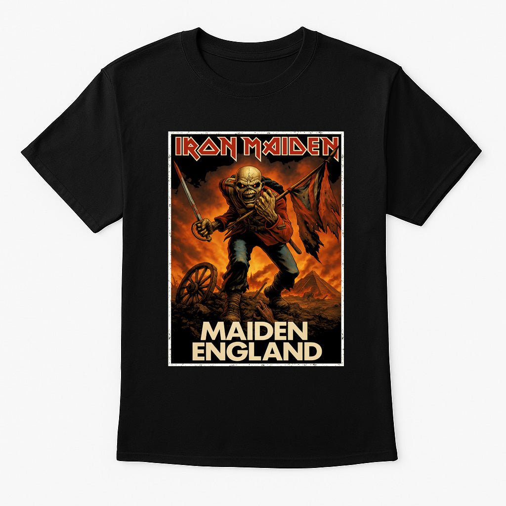 Iron Maiden – Maiden England Unisex T-Shirt Classic Tour Merch Tee