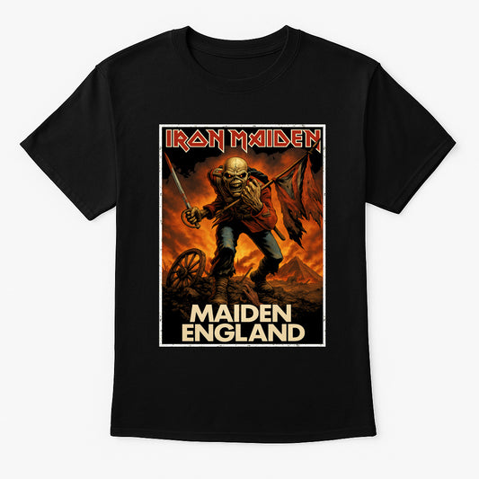 Iron Maiden – Maiden England Unisex T-Shirt Classic Tour Merch Tee