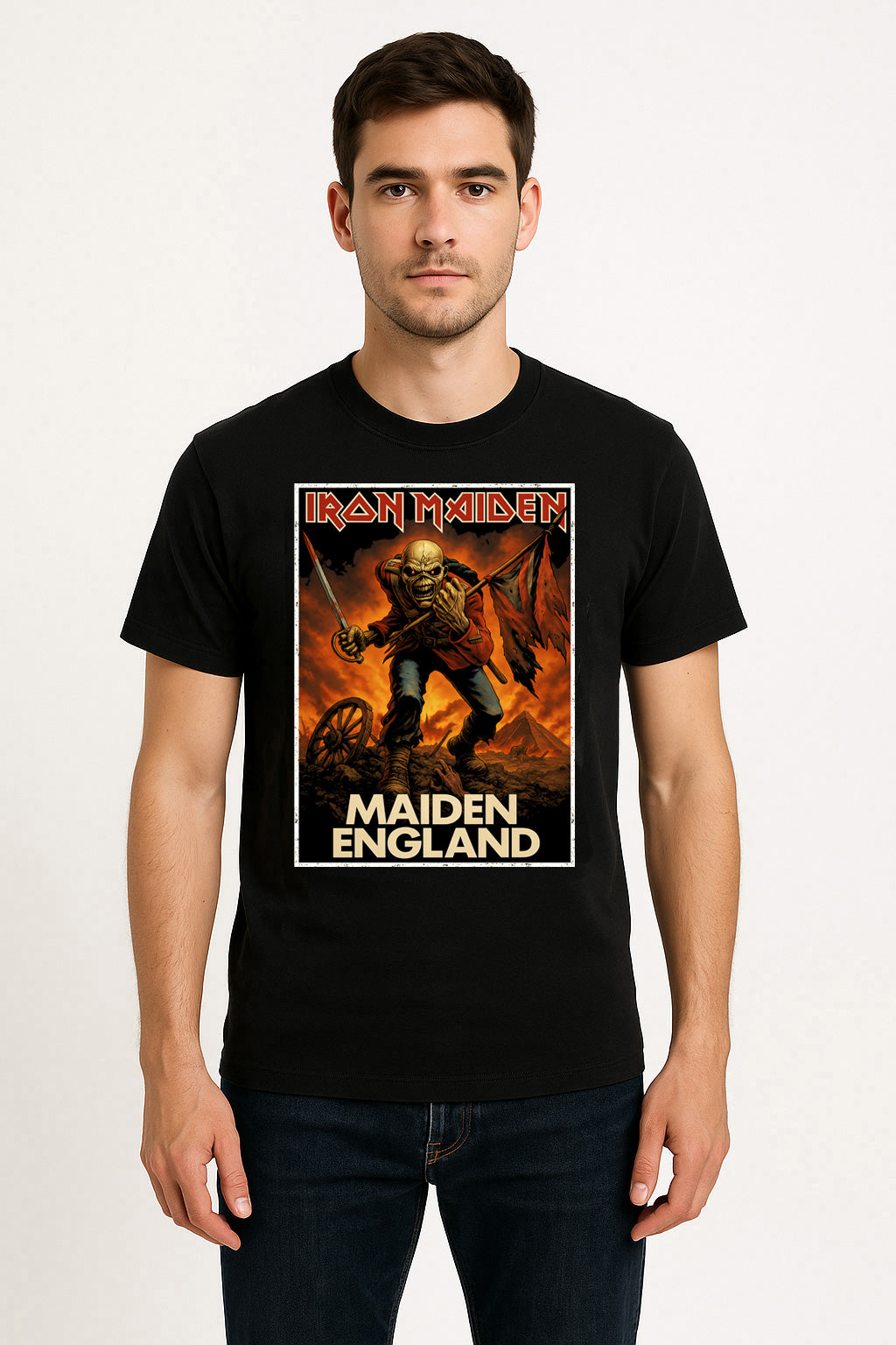 Iron Maiden – Maiden England Unisex T-Shirt Classic Tour Merch Tee