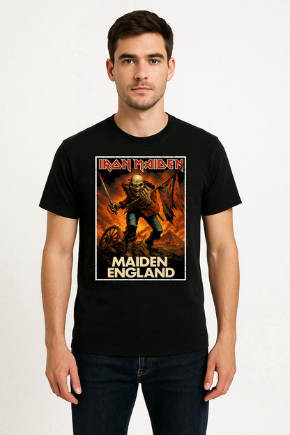 Iron Maiden – Maiden England Unisex T-Shirt Classic Tour Merch Tee