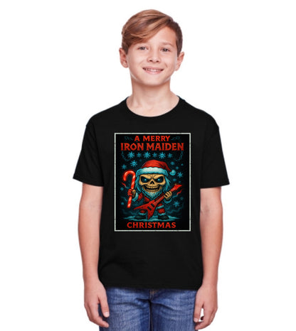 Iron Maiden Merry Christmas Metal Unisex Christmas T-Shirt or Hoodie