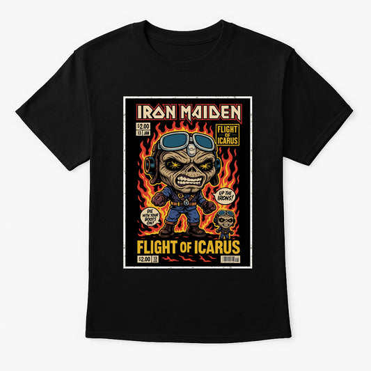 Iron Maiden Flight of Icarus Heavy Metal Funko Pop Style Unisex T-Shirt