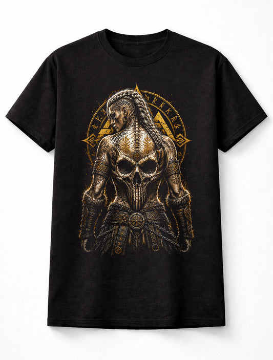 Viking Shieldmaiden Norse Skull Valkyrie Warrior Unisex T-Shirt