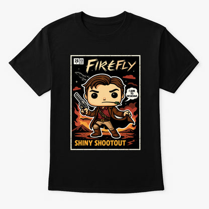 Malcolm Reynolds Unisex Comic T-Shirt – Firefly “I Aim to Misbehave” Space Western Tee