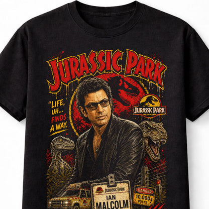 Jurassic Park Ian Malcolm Chaos Theorist Dinosaur Movie Unisex T-Shirt