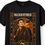 Firefly Malcolm Reynolds Captain Mal Serenity Sci-Fi TV Unisex T-Shirt