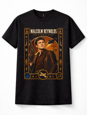 Firefly Malcolm Reynolds Captain Mal Serenity Sci-Fi TV Unisex T-Shirt