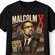 Malcolm X Civil Rights Leader Black History Graphic Unisex T-Shirt