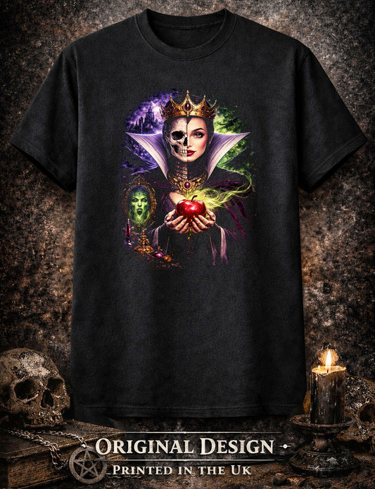 Maleficent Dark Queen T Shirt Gothic SkeletonFairy Tale Unisex Graphic Tee