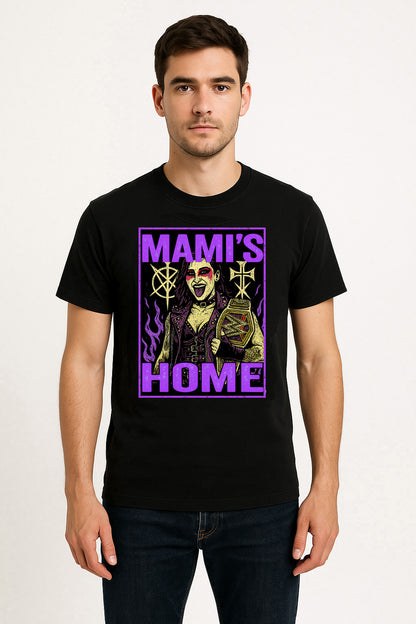 Rhea Ripley Mami’s Home Championship Unisex T-Shirt – Women’s World Champion Fan Merch