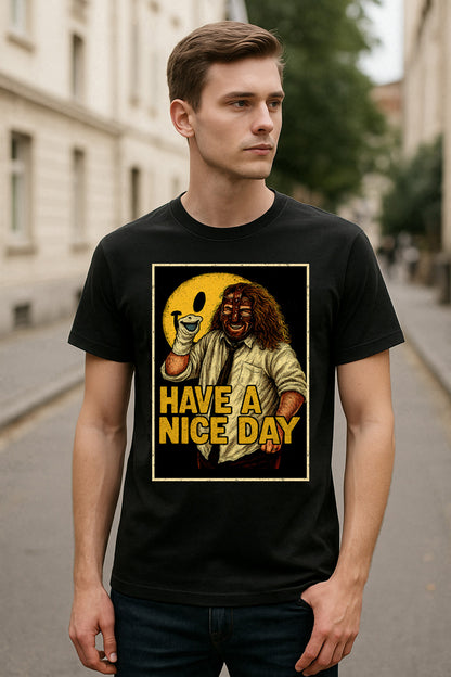 Mankind Have A Nice Day Retro Wrestling Unisex T-Shirt Hardcore Legend Tee