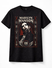 Marilyn Manson Industrial Metal Gothic Rock Music Graphic Black Unisex T-Shirt