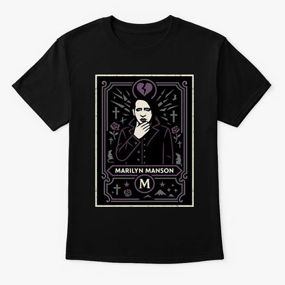 Marilyn Manson Retro Gothic Rock Unisex T-Shirt Industrial Music Tee