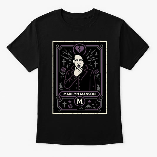 Marilyn Manson Retro Gothic Rock Unisex T-Shirt Industrial Music Tee