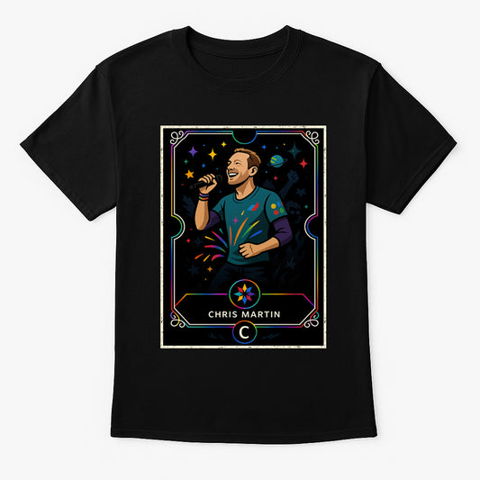 Coldplay Chris Martin Retro Pop Rock Unisex T-Shirt Colorful Band Tee