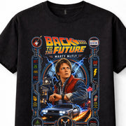 Back to the Future Marty McFly DeLorean Movie Graphic Unisex T-Shirt