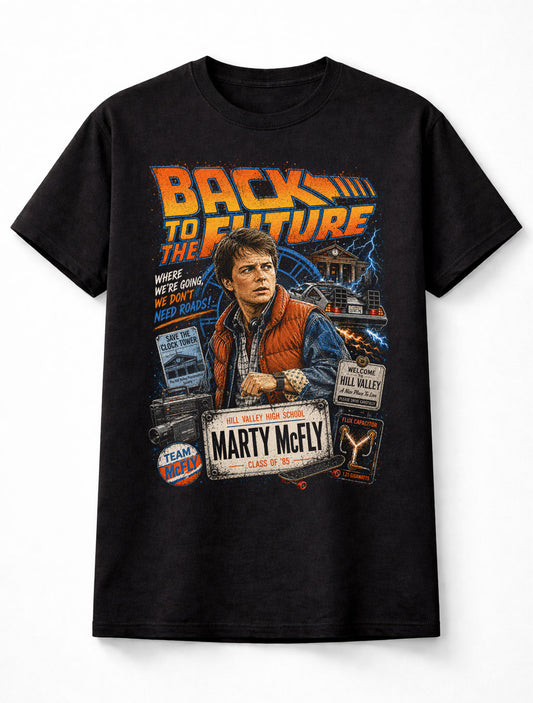 Back To The Future Marty McFly DeLorean Movie Unisex T-Shirt