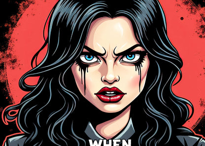 Goth Horror Woman Mascara Quote T Shirt Dark Humour Scary Graphic Tee