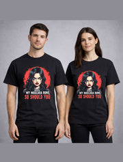 Mascara Runs Goth Girl Funny Halloween Quote Unisex T-Shirt