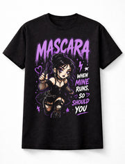 Mascara When Mine Runs So Should You Gothic Anime Girl Unisex T-Shirt