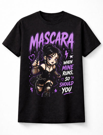 Mascara When Mine Runs So Should You Gothic Anime Girl Unisex T-Shirt