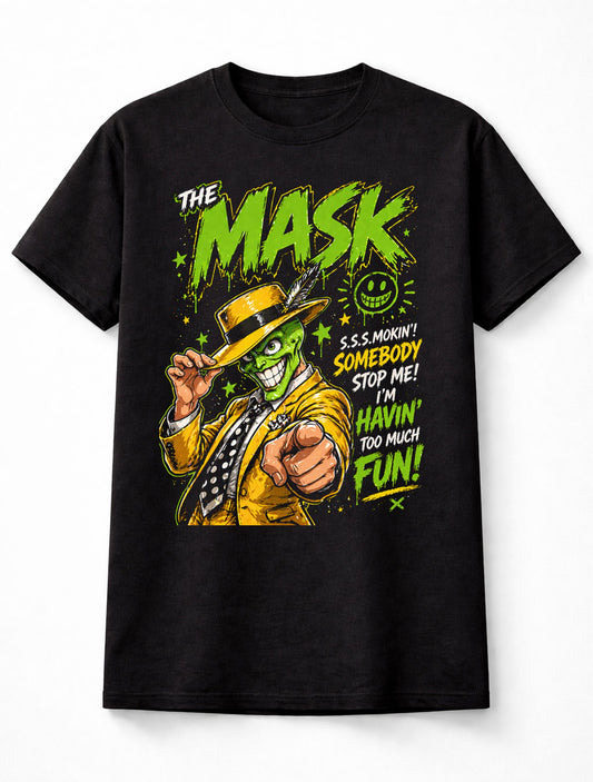 The Mask Jim Carrey SSSmokin Comedy Movie Graphic Unisex T-Shirt