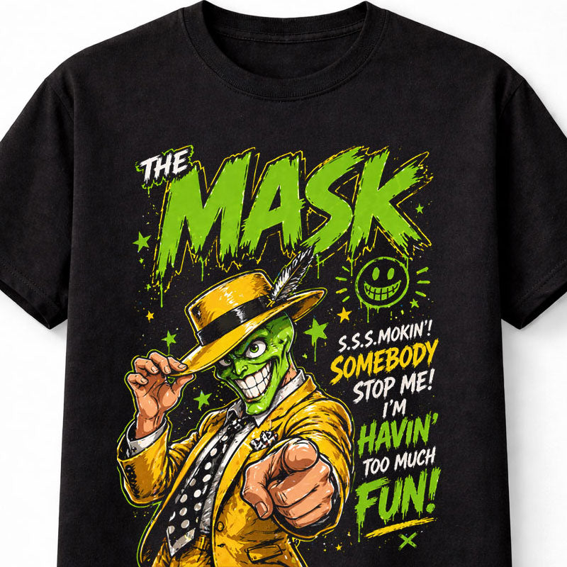 The Mask Jim Carrey SSSmokin Comedy Movie Graphic Unisex T-Shirt