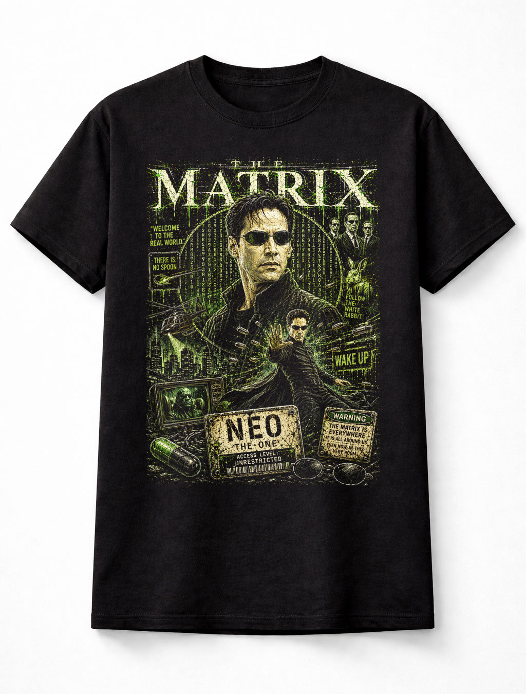 The Matrix Neo Morpheus Sci-Fi Movie Graphic Unisex T-Shirt